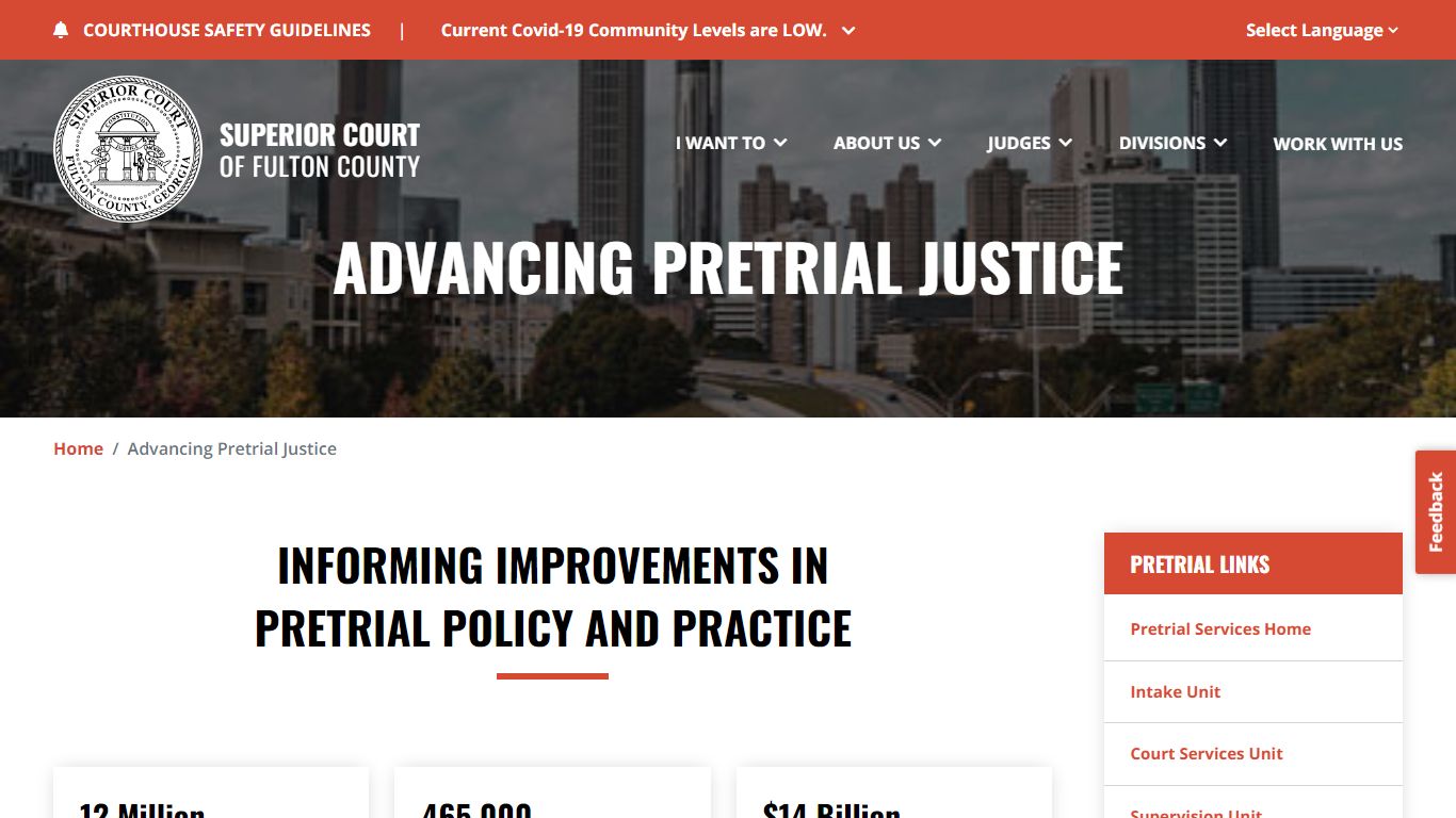 Advancing Pretrial Justice | Superior Court of Fulton County